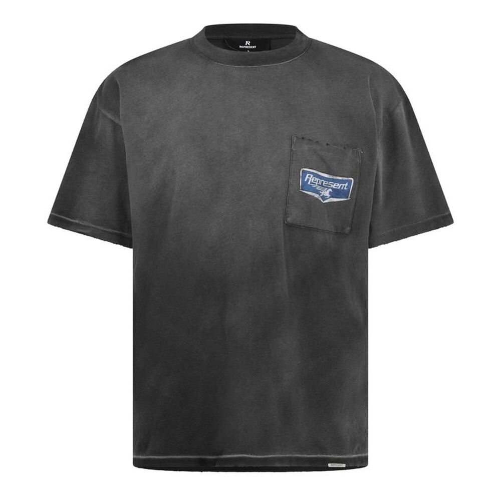 Represent Mens Graphic Print Oversized T-Shirt / Black